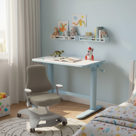 Zestaw biurko elektryczne z krzesłem dla dziecka Spacetronik SPE-X116W