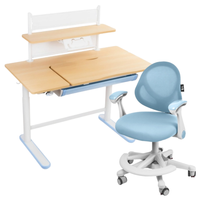 Zestaw dla dziecka regulowane biurko 112×60 z półką + ergonomiczne krzesło Spacetronik XD
