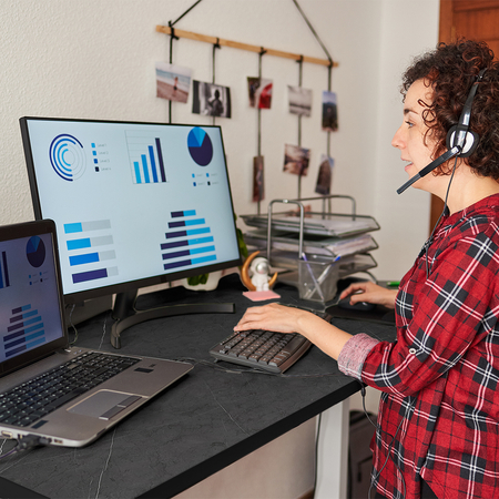 Mehrzweck-Schreibtischplatte 138x65x12cm Grau Stein