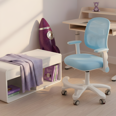 Fotel obrotowy dziecięcy Spacetronik SPC-XD18A Niebieskie