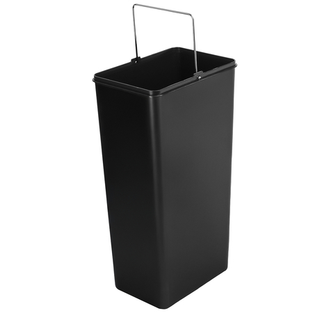 Kosz na śmieci metalowy trzykomorowy kremowy