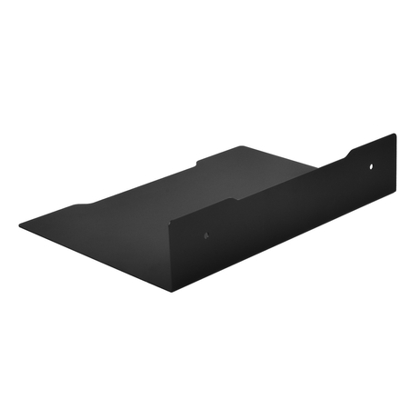 Półka metalowa czarna wisząca 30 cm Spacetronik