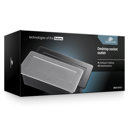Spacetronik SPS-D33G V2 Arbeitsplattensteckdose Öffnung