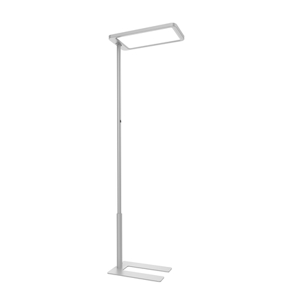 Lampa podłogowa biurowa LED GLOW D20 80W Srebrna