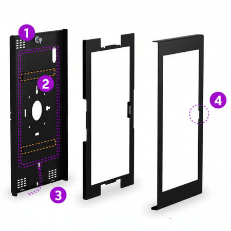 Antykradzieżowa Obudowa SPB012B_L do Samsung Tab Ultra 14,6"