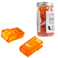 RJ45 Kat. 6 UTP Durchgangsstecker PT-RJ456UO-1 100 St