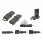 Adapter wt. HDMI - gn. HDMI zm.kąta 180/obrót 360
