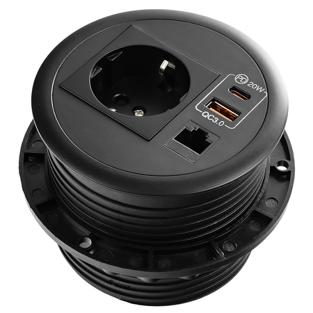 Gniazdo blatowe okrągłe Spacetronik SPS-R1D42B