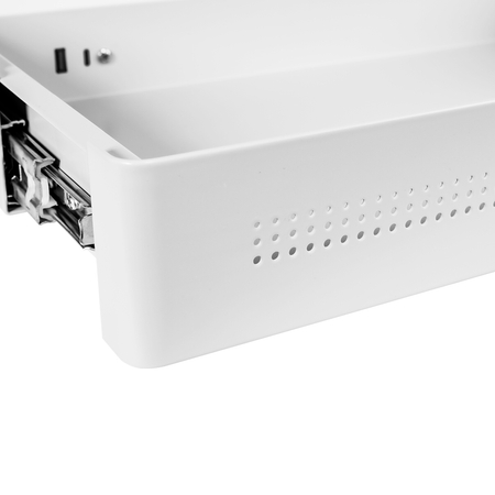 Under-Desk Storage Drawer USB Ports Standard Black