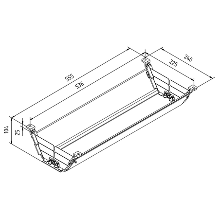 Uchwyt kablowy Spacetronik SPK-524B Czarny