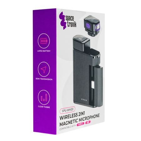 Bezprzewodowy mikrofon Lightning USB-C Magnetyczny