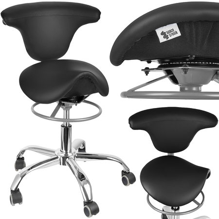 Ergonomiczny hoker regulowany SELLA czarny