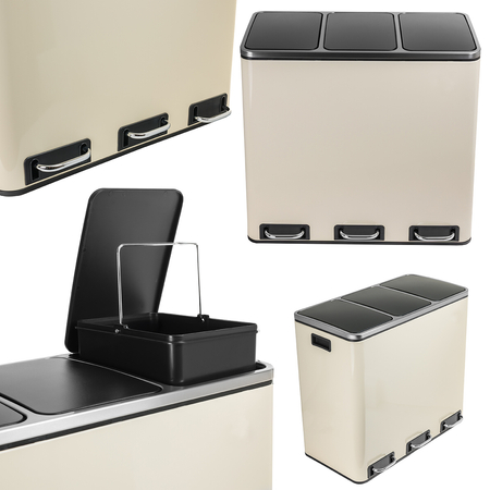 Funky Trash Can Gold Black Spacetronik Potrójny