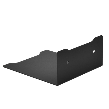 Półka metalowa czarna wisząca 12 cm Spacetronik