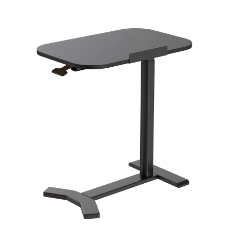 Zestaw wypoczynkowy fotel elektryczny Spacetronik Flax 04M niebieski + stolik regulowany