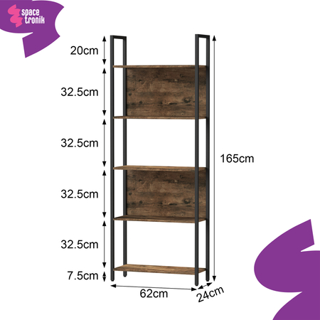 Mehrzweck-Bücherregal aus Metall, für das Wohnzimmer oder die Garage Spacetronik Funky Furniture