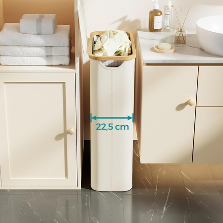 Kosz na pranie 65L 1 komorowy biały