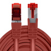 Kabel RJ45 CAT 6 S/FTP AWG27 LSZH czerwony 30m