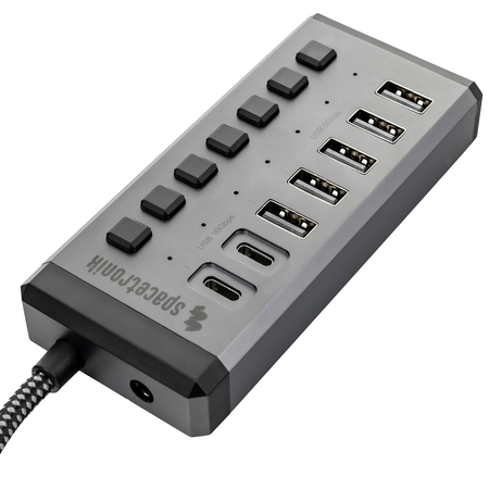 Hub 7xUSB z włącznikami Spacetronik SPU-M18