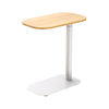 Stolik regulowany Buddy 17 Biały, Jasne drewno