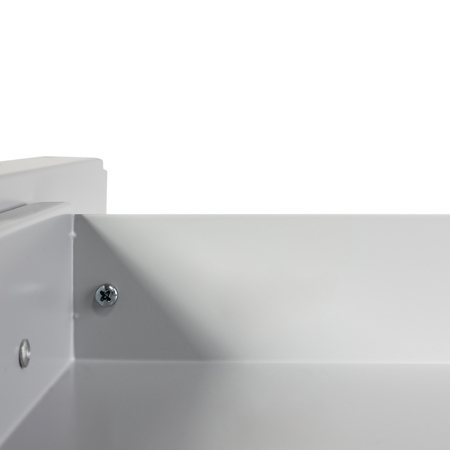 Szuflada podbiurkowa stalowa szara Spacetronik