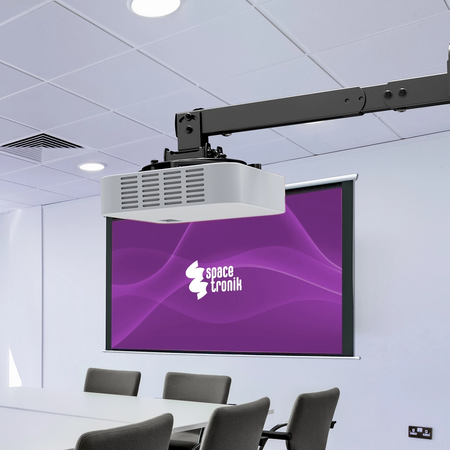 Zestaw ekran reczny uchwyt sufitowy transmiter HDMI pilot