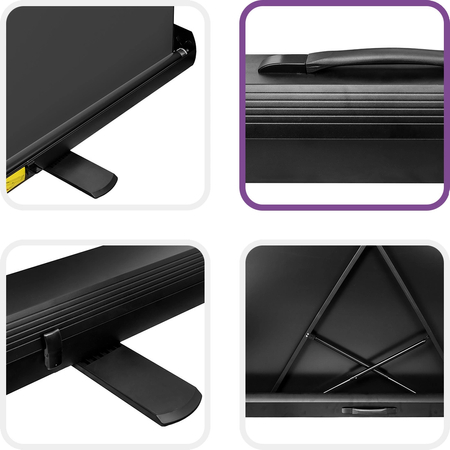 Ekran Projekcyjny Podłogowy Rozwijany 100" 4k 4:3