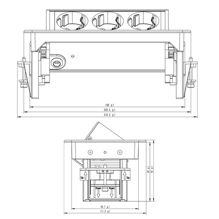 Gniazdo blatowe Spacetronik SPSDA30BB