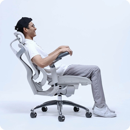 Zestaw Fotel biurowy obrotowy Doris 40 Szary z Matą ochronną