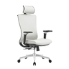 Regulowany Fotel biurowy obrotowy 5D MAURO Biały