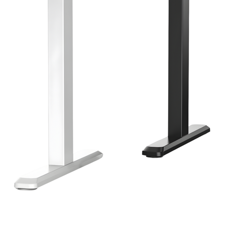 Zestaw podwójne biurko elektryczne Spacetronik Pure Black z fotelami