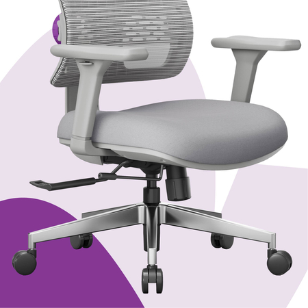 Fotel biurowy obrotowy Spacetronik LUMBO 11 Szary