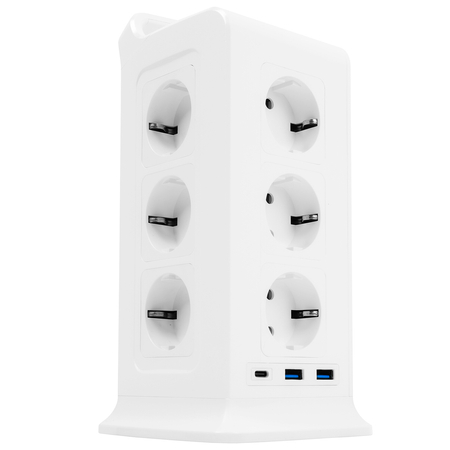 Listwa zasilająca tower 12xAC 2xUSB 1xUSB-C W