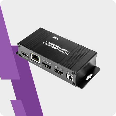 Konwerter HDMI na LAN Spacetronik SPH-HLC6 KVM USB