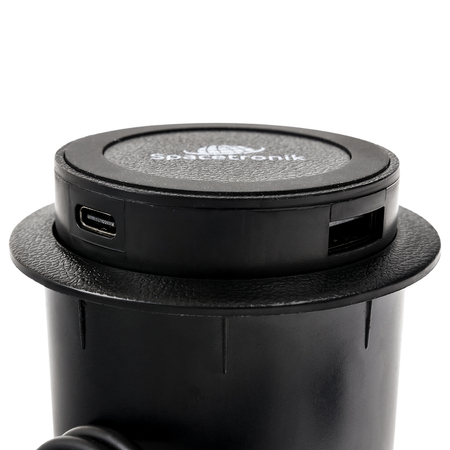 Gniazdo blatowe okrągłe Spacetronik SPS-R0D3BSET