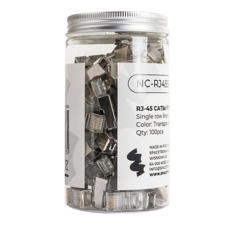RJ45 Kat. 5e FTP Stecker NC-RJ455FT-0 100St