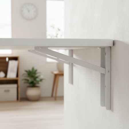 Biurko składane SPB149W 100×40 cm białe składane 90°