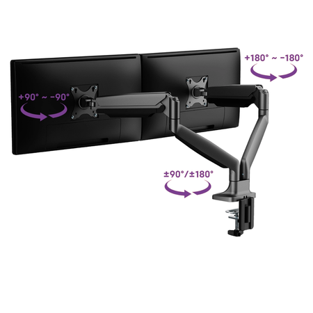 ZESTAW -10% 2x Monitory 27 cali 4K IPS Spacetronik SPA-M2701 + uchwyt + dodatki
