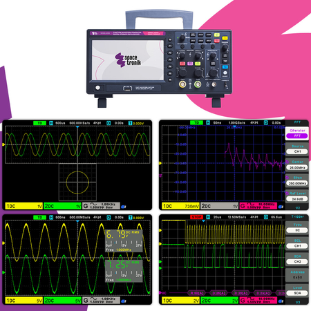 Digitales Oszilloskop 2CH 100MHz 1GS/s PeakTech 1404