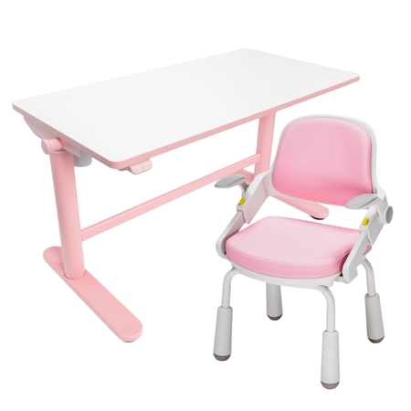 Zestaw biurko elektryczne z krzesłem dla dziewczynki – Spacetronik SPE-X112P