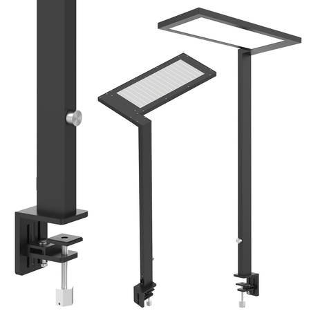 Lampa biurkowa do biura LED GLOW D24 4000K Czarna