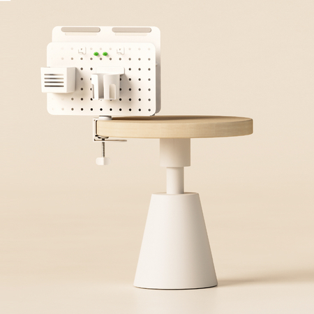 Obrotowa czarna tablica perforowana Spacetronik SPB-156B Holdee