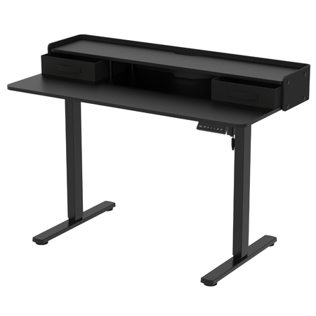 Biurko Elektryczne SPEF134BB 120x60 z Szufladą i USB z pamięcią czarne