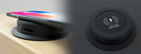 Gniazdo blatowe okrągłe Spacetronik SPS-R0D3BSET