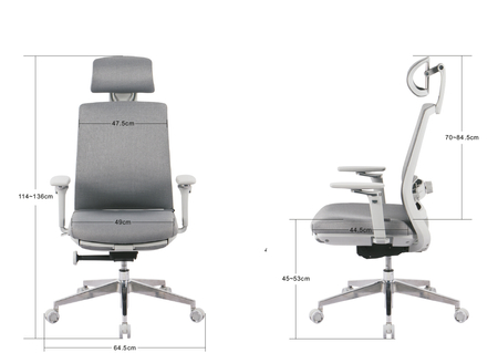 Fotel biurowy obrotowy Spacetronik Albert Czarny