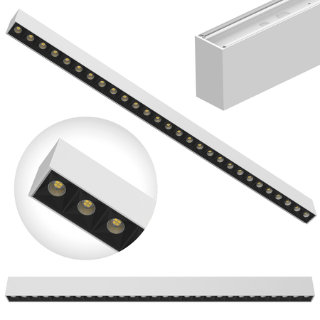 Lampa sufitowa LED natynkowa GLOW D22 Pro Biała
