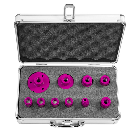 Otwornice diamentowe koronki do gresu zestaw 9szt.