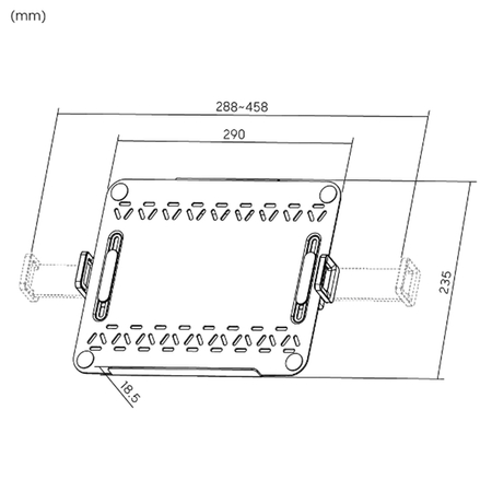 Uchwyt VESA na Laptopa 12-18" Spacetronik SPB014