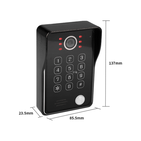 Türstation mit RFID-Kamera schwarz SPD-DST03B