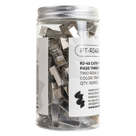 RJ45 cat6 Durchgangsstecker FTP PT-RJ456FT-11 100St